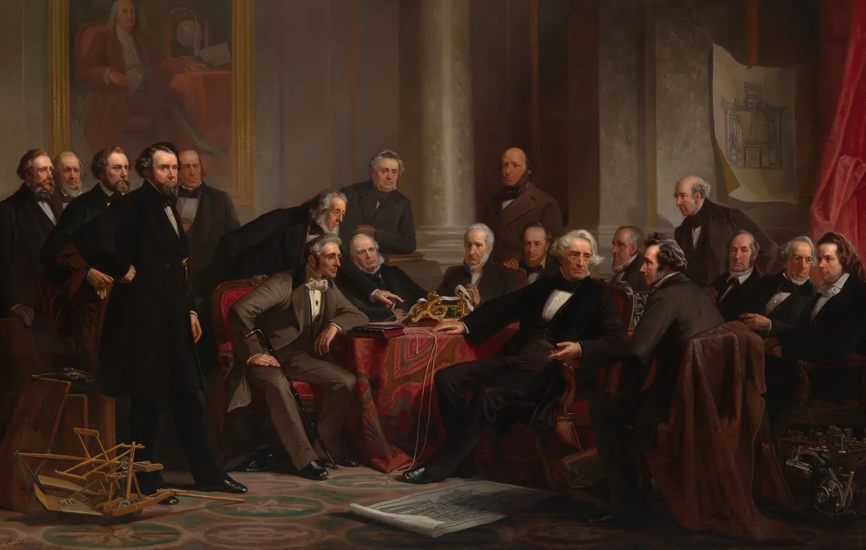 Men Of Progress 2 Wall Art by Christian Schussele - High-Resolution Digital Print