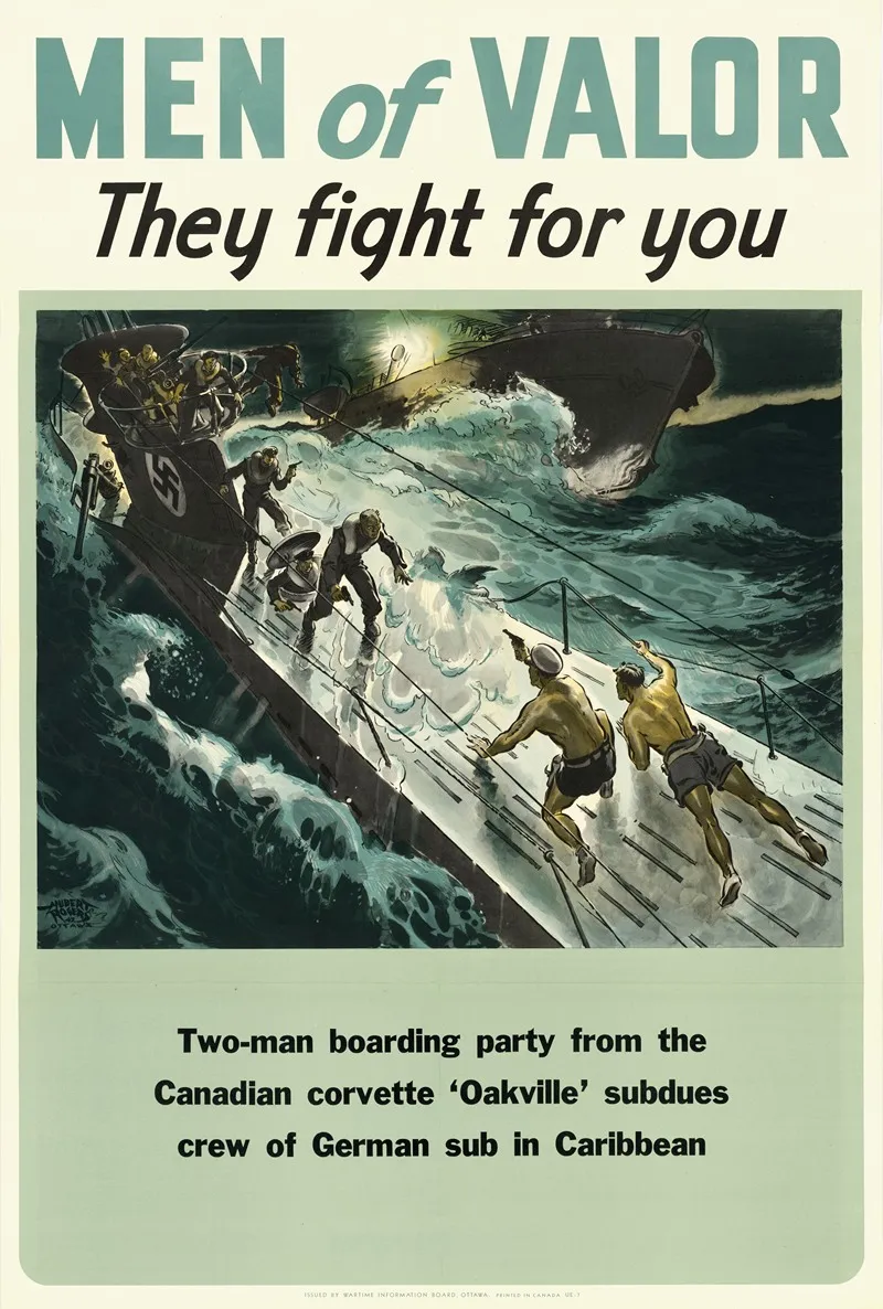 Men Of Valor They Fight For You Wall Art by Hubert Rogers - High-Resolution Digital Print