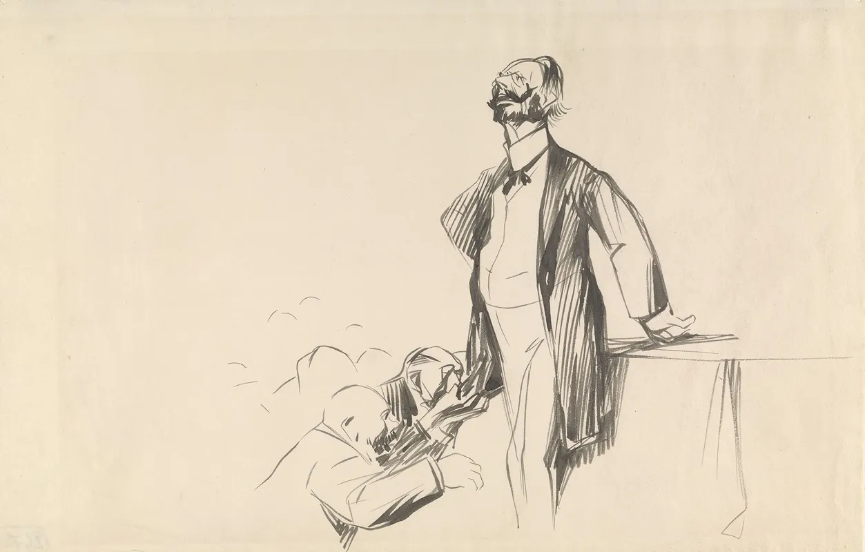 Men Pleading Before Haughty Man