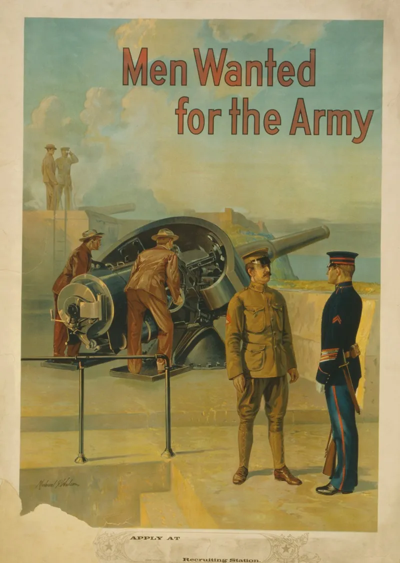 Men Wanted For The Army 2 Wall Art by Michael P. Whelan - High-Resolution Digital Print