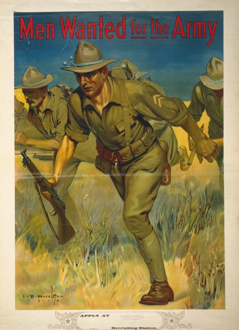 Men Wanted For The Army Wall Art by Isaac Brewster Hazelton - High-Resolution Digital Print
