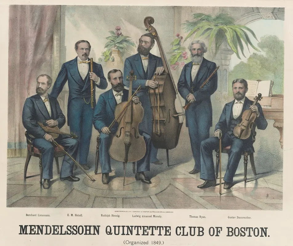 Mendelssohn Quintette Club Of Boston Organized 1849