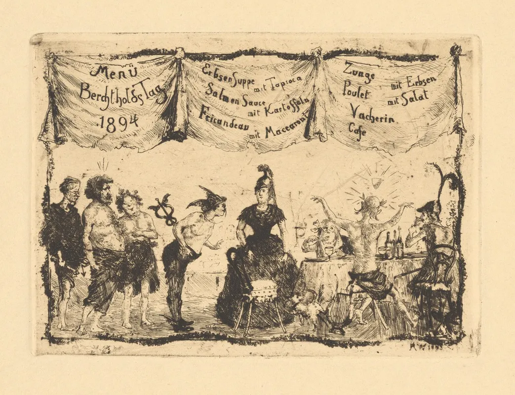 Menu Berchtholdstag 1894