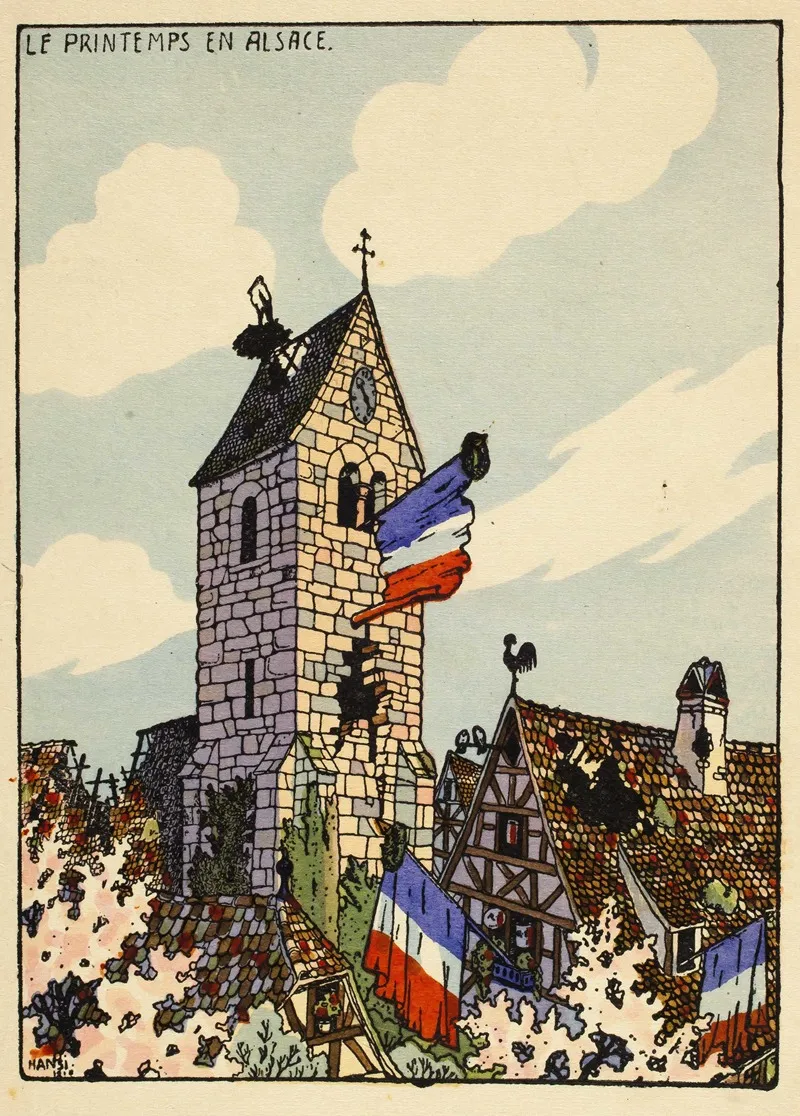Menu Hotel Geber Altkirch 6 Mai 1919 Wall Art by Hansi - High-Resolution Digital Print