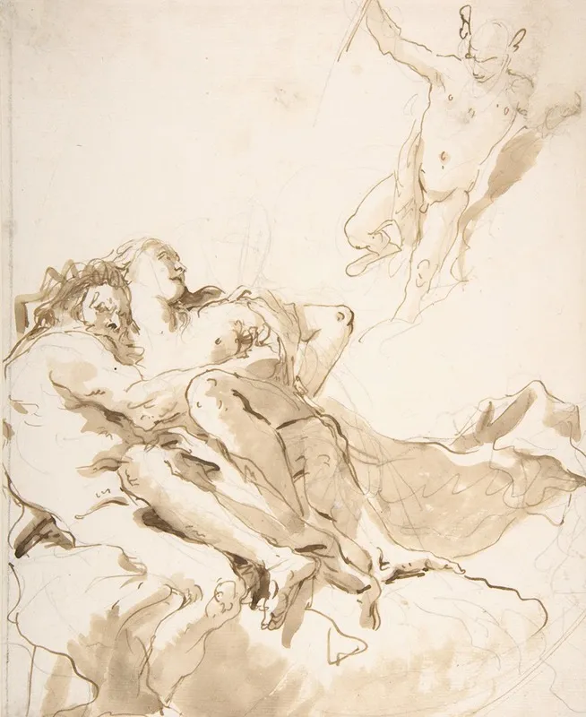 Mercury Appearing To A Marine Deity And A Nymph