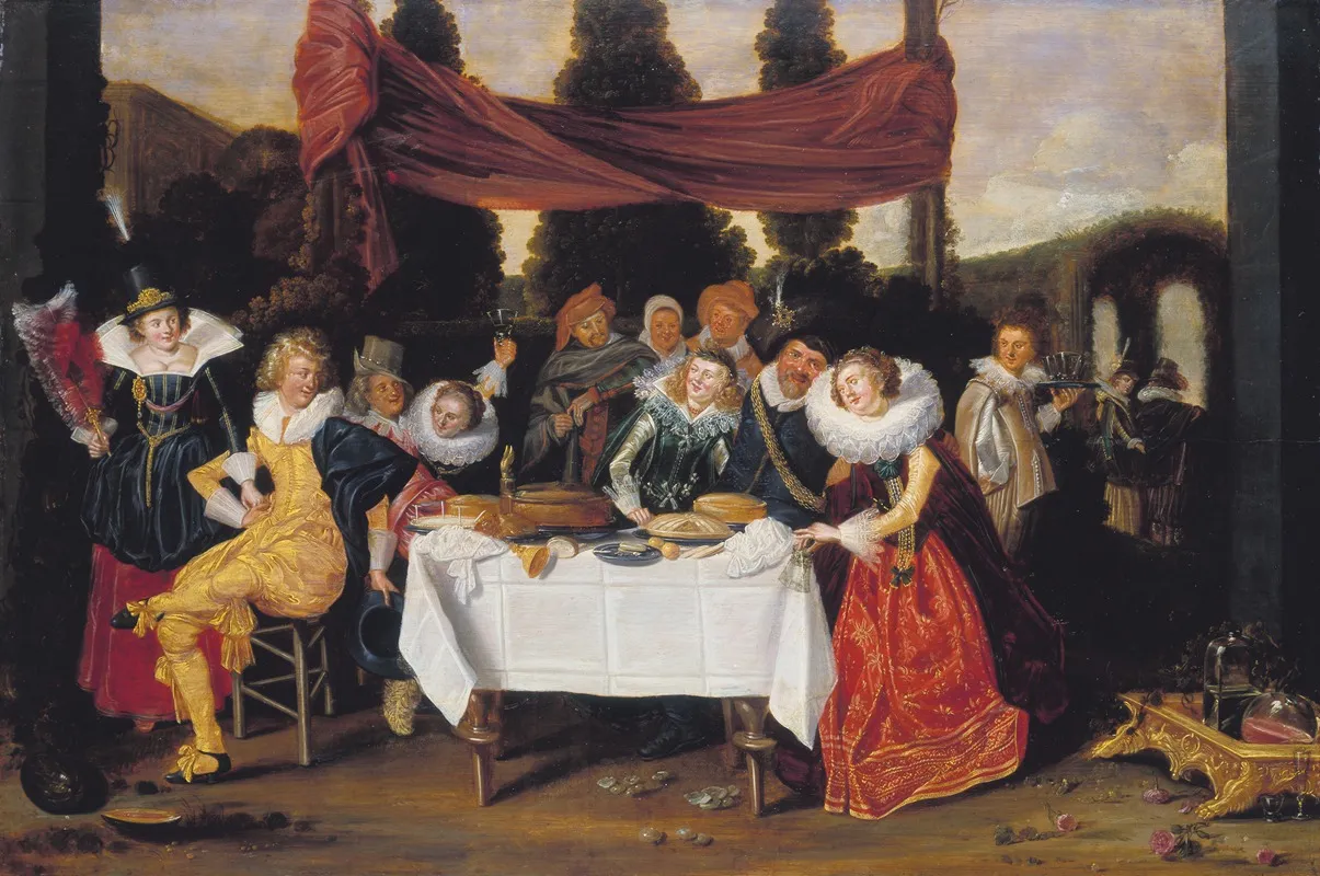 Merry Company 11 Wall Art by Dirck Hals - High-Resolution Digital Print