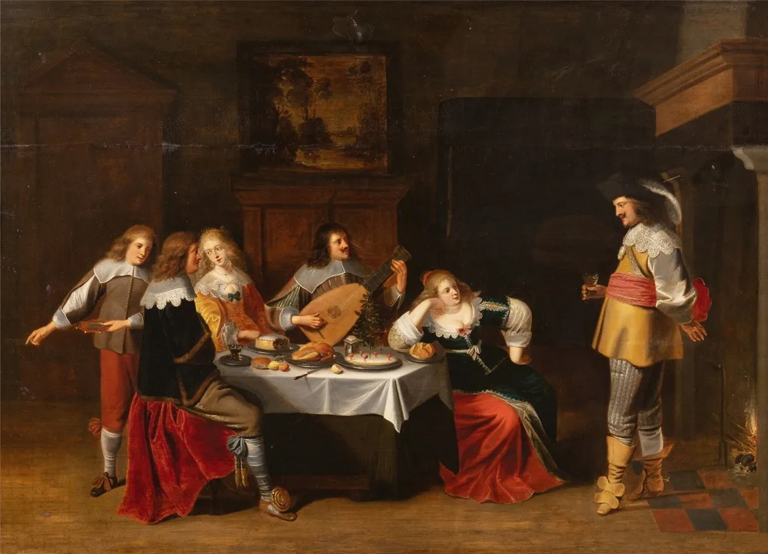 Merry Company 9 Wall Art by Christoffel Jacobsz. van der Laemen - High-Resolution Digital Print