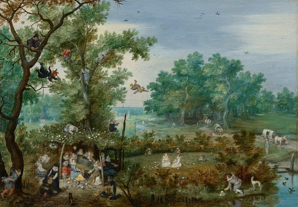 Merry Company In An Arbor