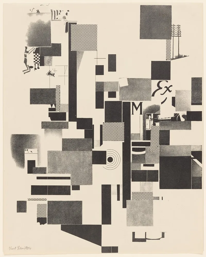 Merz 3 Kurt Schwitters 6 Lithos Pl 3