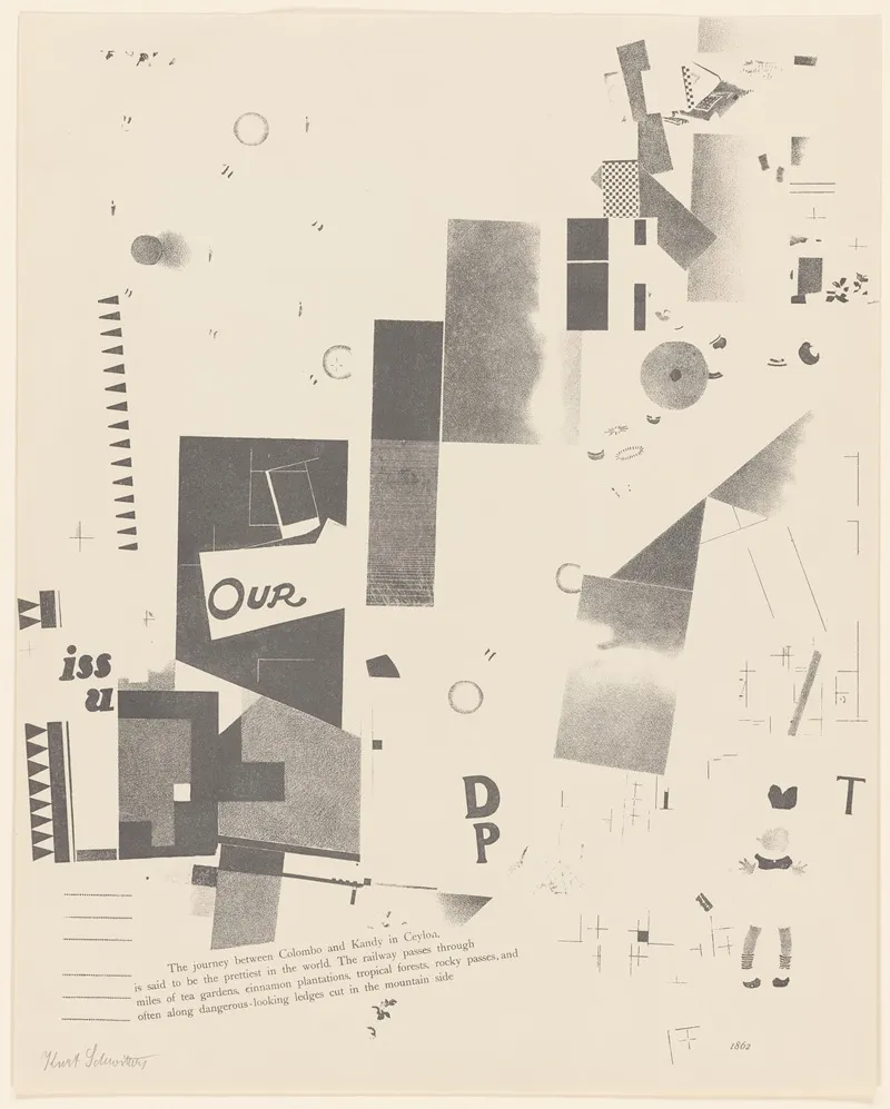 Merz 3 Kurt Schwitters 6 Lithos Pl 7