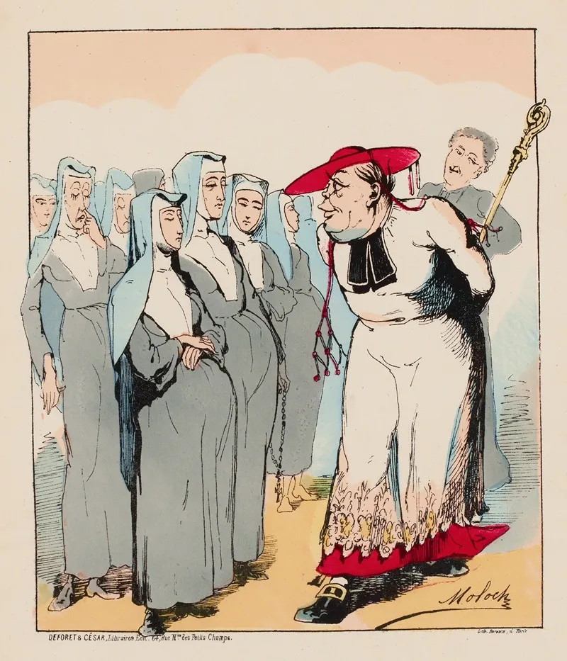 Mes Cheres Filles Je Suis Heureux De Pouvoir Vous Dire Dans Cette Enceinte 2 Wall Art by Moloch (Alphonse Hector Colomb) - High-Resolution Digital Print