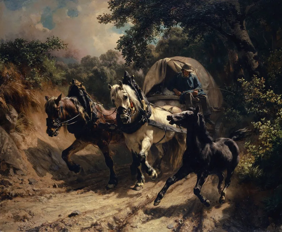 Messenger Carriage In A Hollow Way