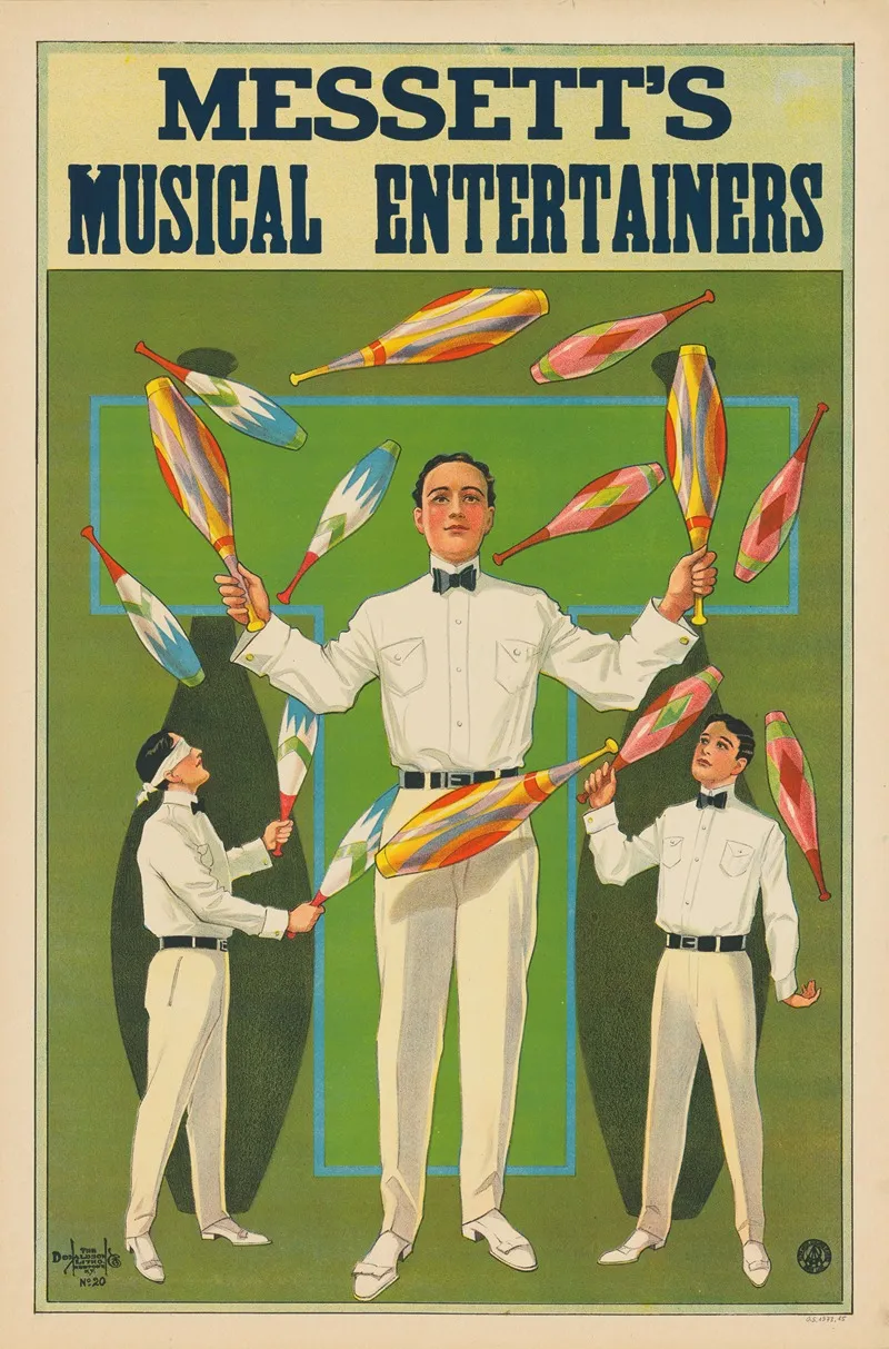Messetts Musical Entertainers 3 Wall Art by Donaldson Lith. Co - High-Resolution Digital Print