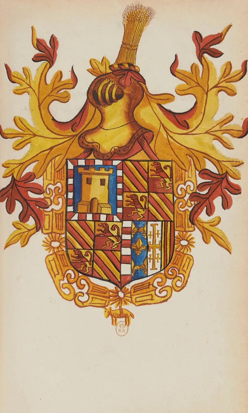 Messire Francois Fernande Daualos Marquis Du Guasto Et Du Guasto Wall Art by Anonymous - High-Resolution Digital Print
