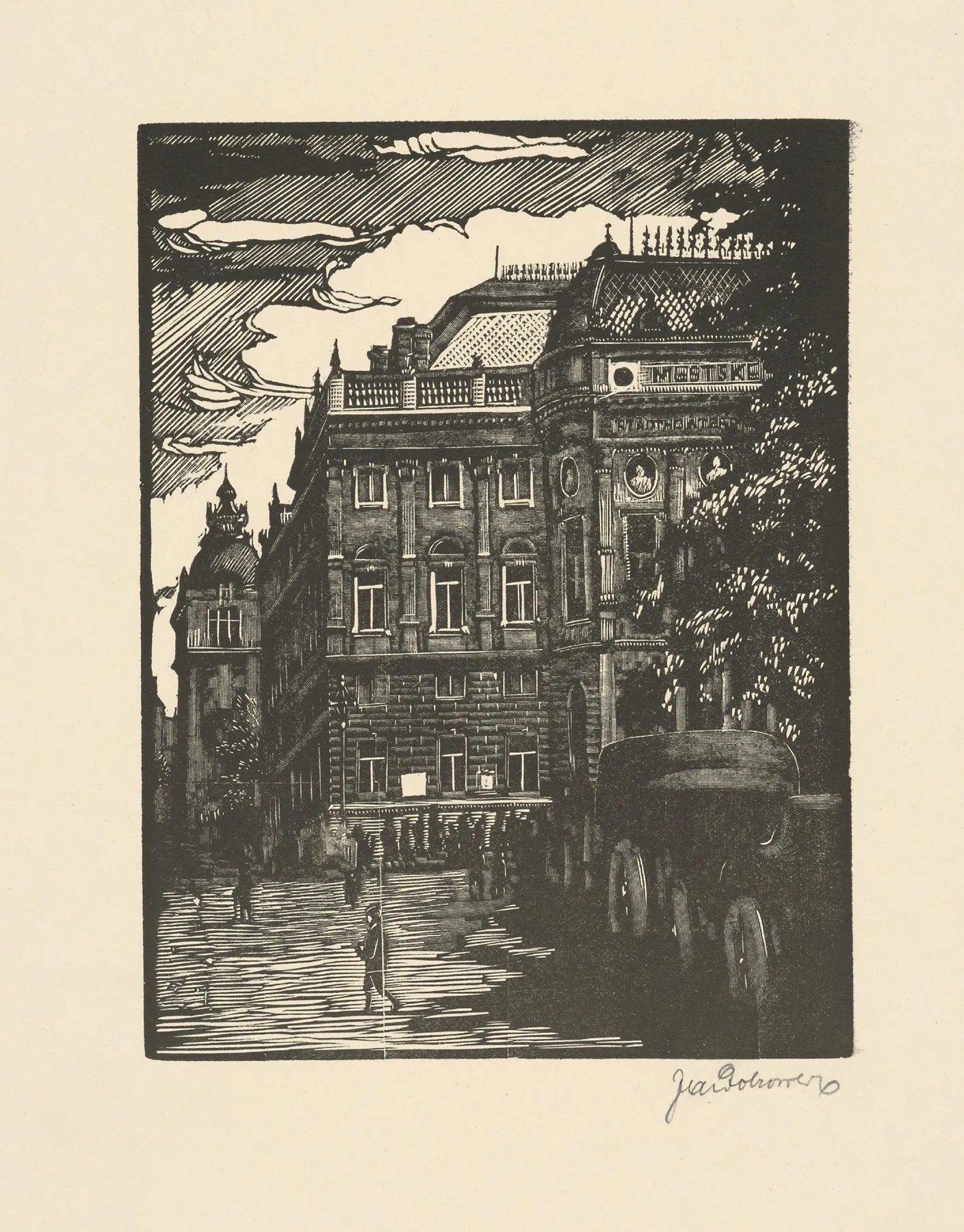 Mestske Divadlo Wall Art by Jaroslav Dobrovolský - High-Resolution Digital Print