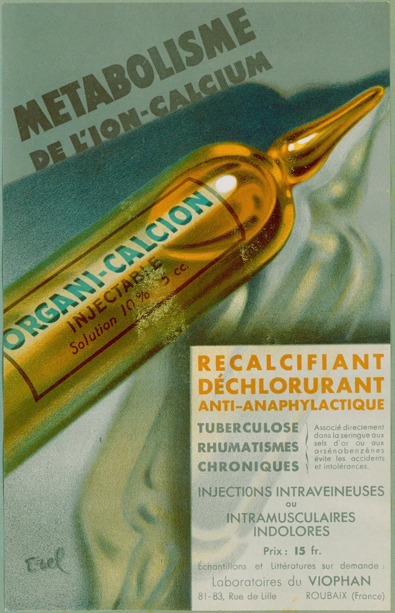 Metabolisme De Lion Calcium Wall Art by Laboratoires du Viophan - High-Resolution Digital Print