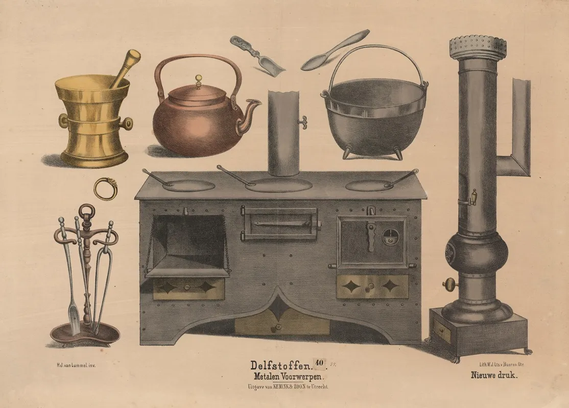 Metalen Voorwerpen Wall Art by Hendrik Jan van Lummel - High-Resolution Digital Print
