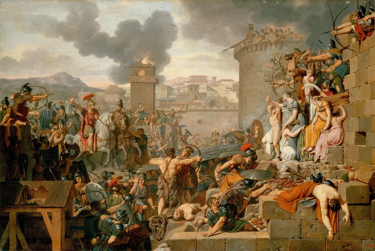 Metellus Raising The Siege Wall Art by Armand-Charles Caraffe - High-Resolution Digital Print