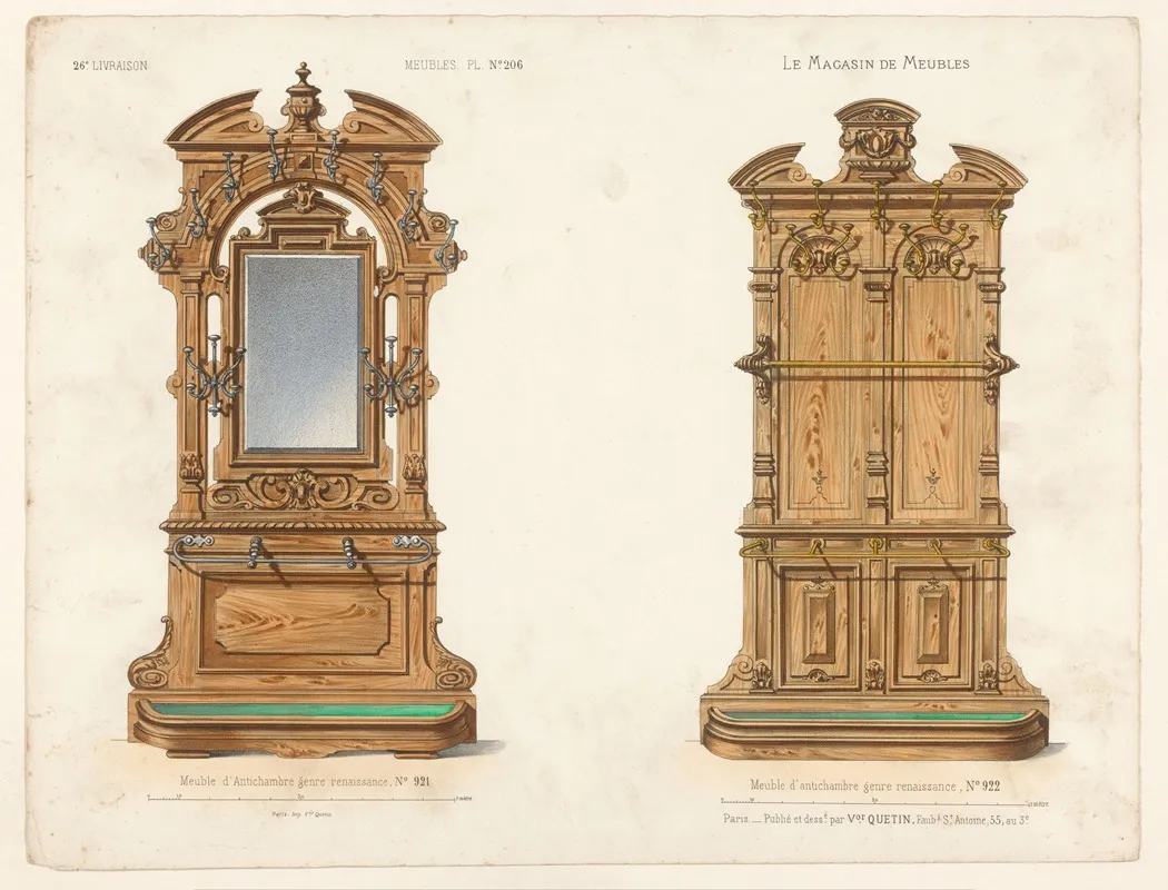 Meuble Dantichambre Genre Renaissance Wall Art by Victor Léon Michel Quétin - High-Resolution Digital Print