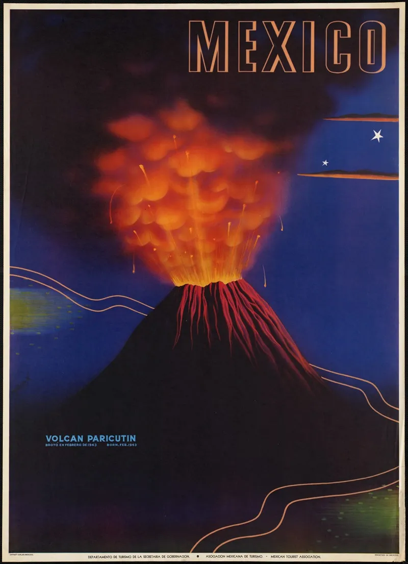 Mexico Volcan Paricutin Wall Art by Anonymous - High-Resolution Digital Print
