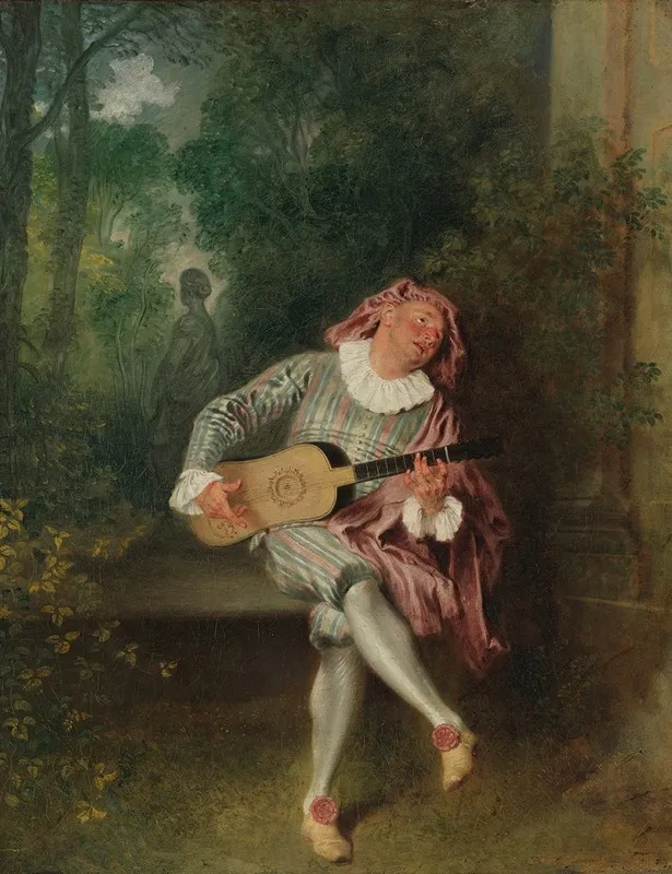 Mezzetin Wall Art by Jean-Antoine Watteau - High-Resolution Digital Print