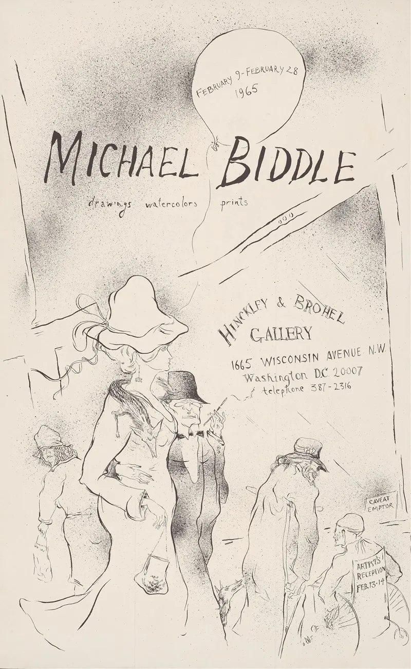 Michael Biddle Drawings Watercolors Prints by Michael Biddle - High-Resolution Digital Print