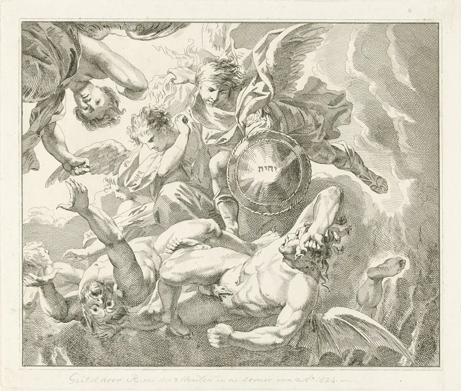 Michael Onderwerpt De Duivel Wall Art by Roelof van der Meulen - High-Resolution Digital Print