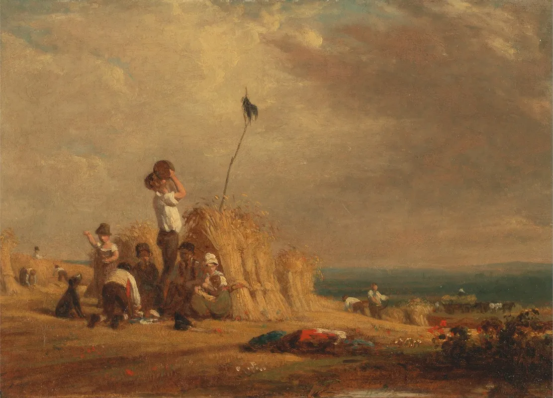 Mid Day Rest Harvest Wall Art by William Frederick Witherington - High-Resolution Digital Print