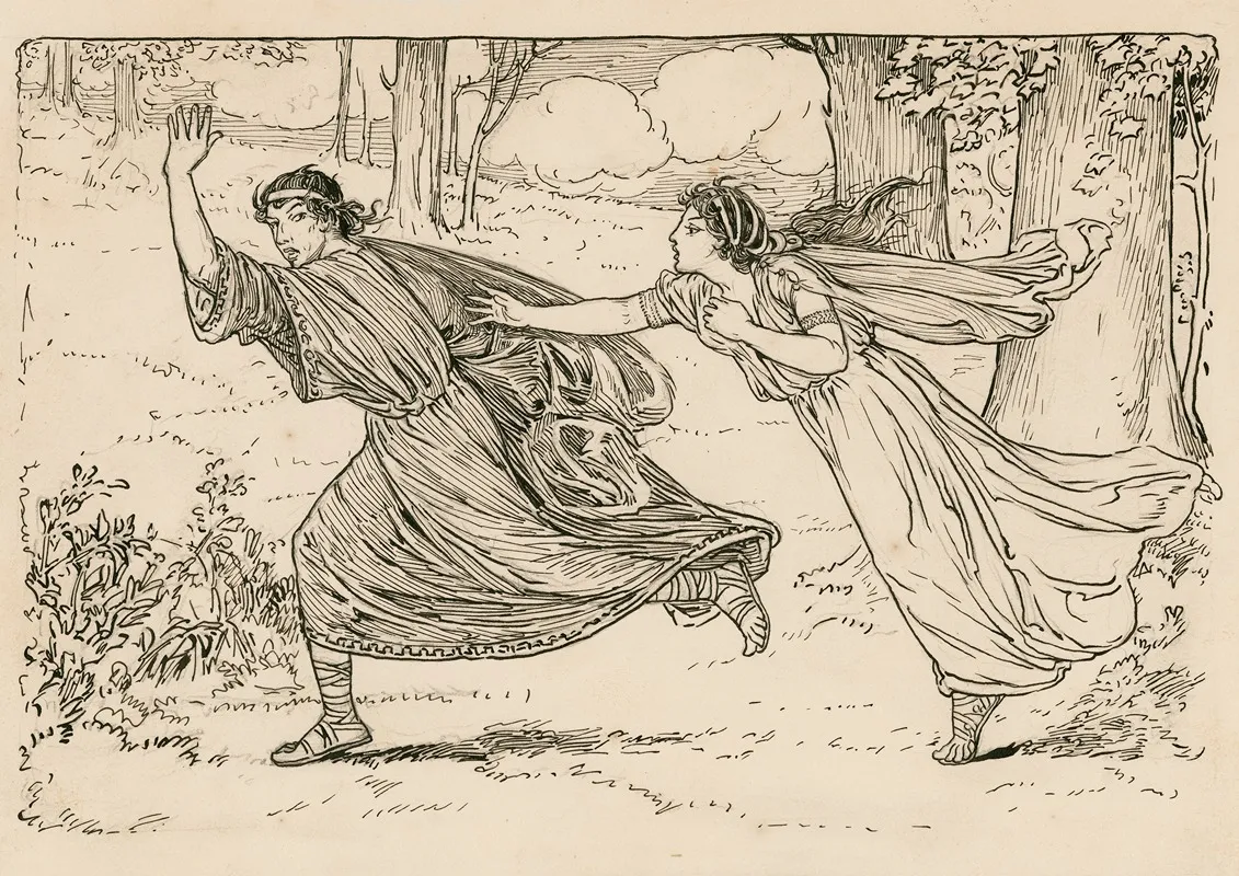 Midsummer Nights Dream Helena Pursues Demetrius