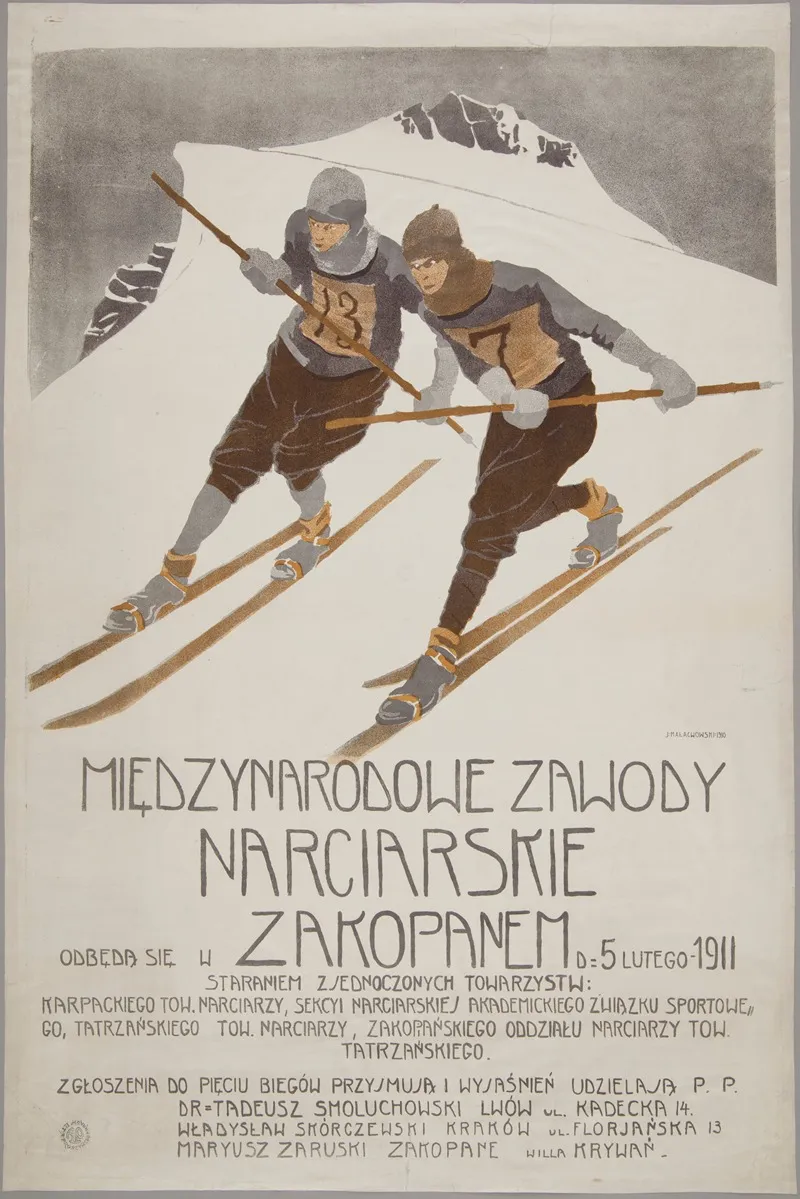 Miedzynarodowe Zawody Narciarskie Wall Art by Jan Małachowski - High-Resolution Digital Print