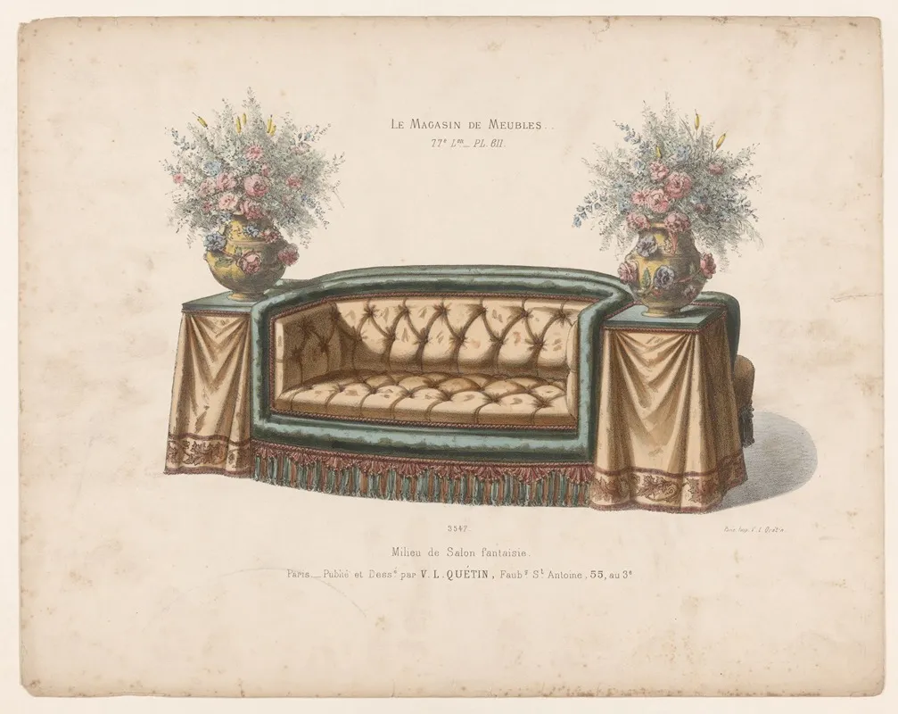 Milieus De Salon Fantaisie Wall Art by Victor Léon Michel Quétin - High-Resolution Digital Print