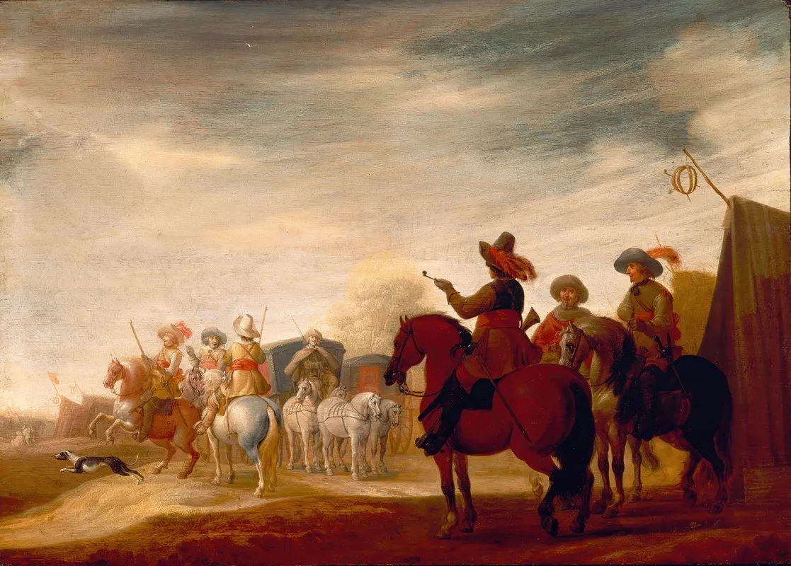 Military Camp Wall Art by Jan Jacobsz. van der Stoffe - High-Resolution Digital Print