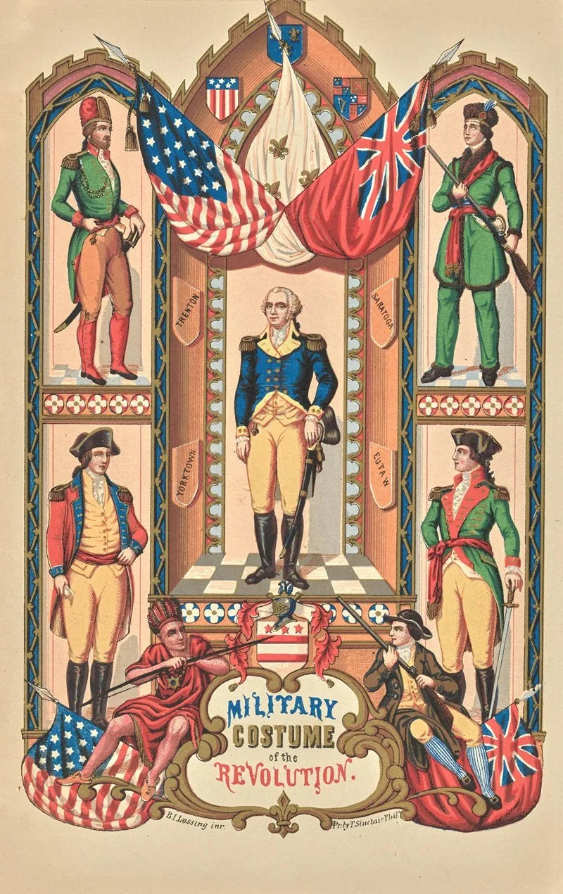Military Costume Of The Revolution Wall Art by Benson John Lossing - High-Resolution Digital Print