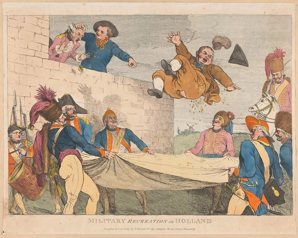 Military Recreation In Holland Wall Art by Johann Heinrich Ramberg - High-Resolution Digital Print