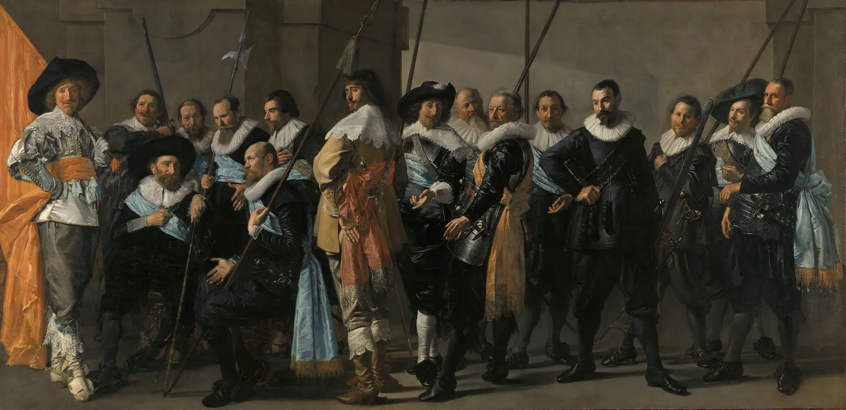 Militia Company Of District Xi Under The Command Of Captain Reynier Reael Known As The Meagre Company Wall Art by Frans Hals - High-Resolution Digital Print