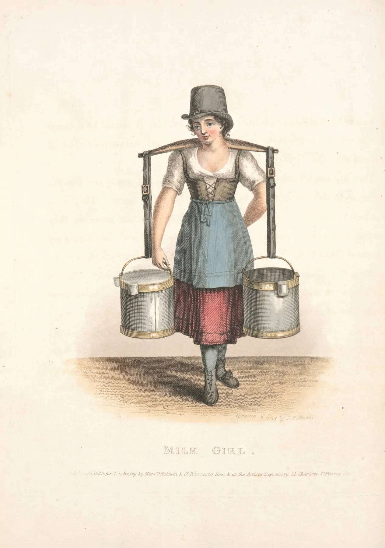 Milk Girl Wall Art by Thomas Lord Busby - High-Resolution Digital Print