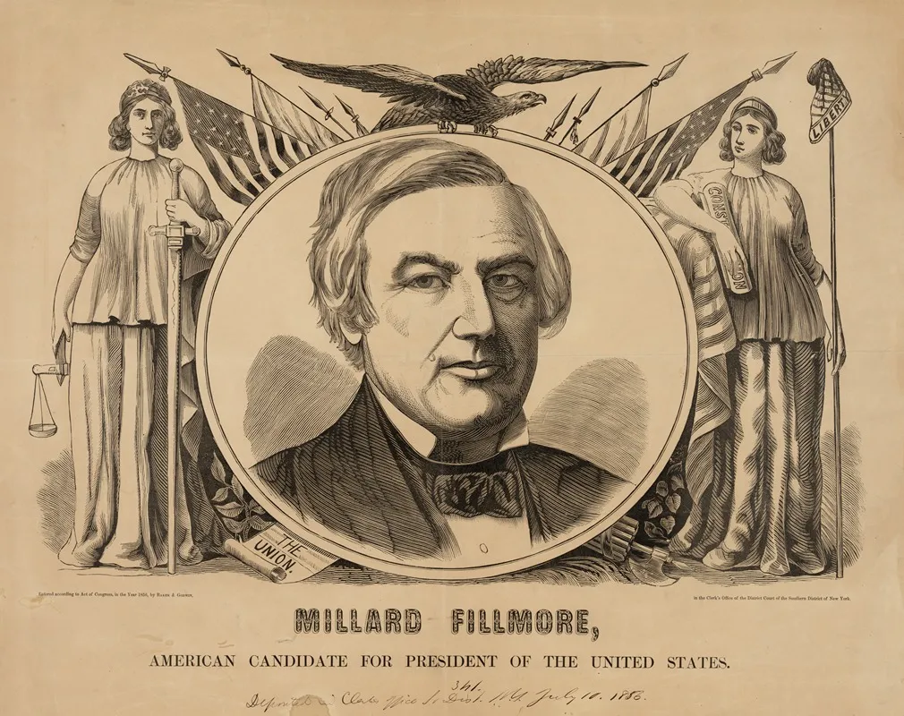 Millard Fillmore American Candidate For President Of The United States Wall Art by Baker & Godwin - High-Resolution Digital Print