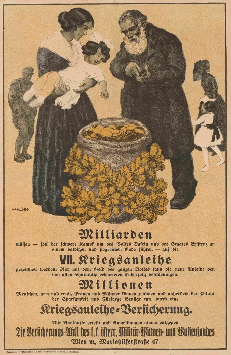 Milliarden Kriegsanleihe Wall Art by C. H. Walther Kühn - High-Resolution Digital Print