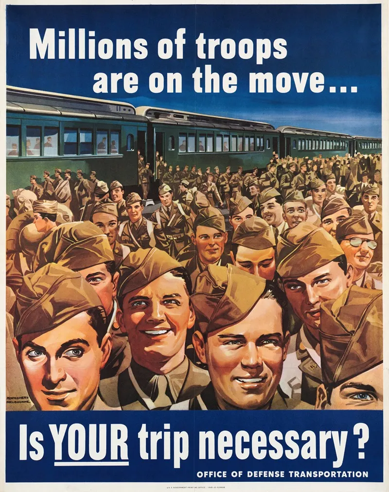 Millions Of Troops Are On The Move Is Your Trip Necessary Wall Art by Montgomery Melbourne - High-Resolution Digital Print