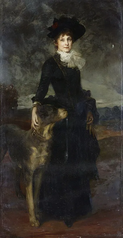 Mina Kaulbach With Great Dane