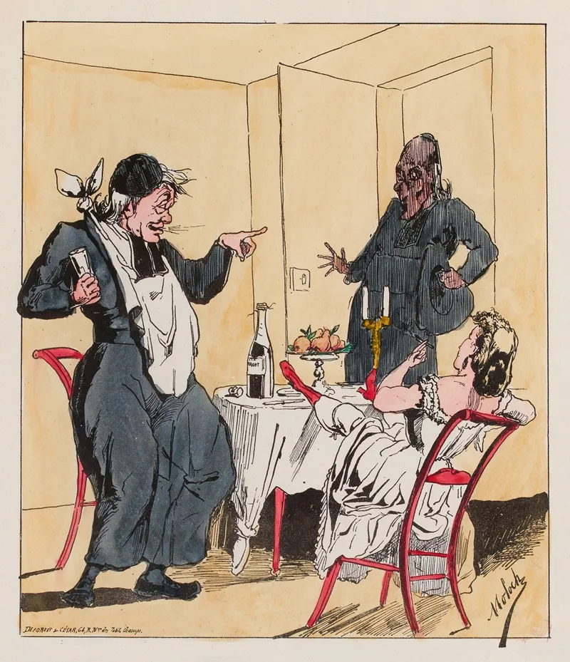 Mince De Festin On Retravaille Donc 2 Wall Art by Moloch (Alphonse Hector Colomb) - High-Resolution Digital Print