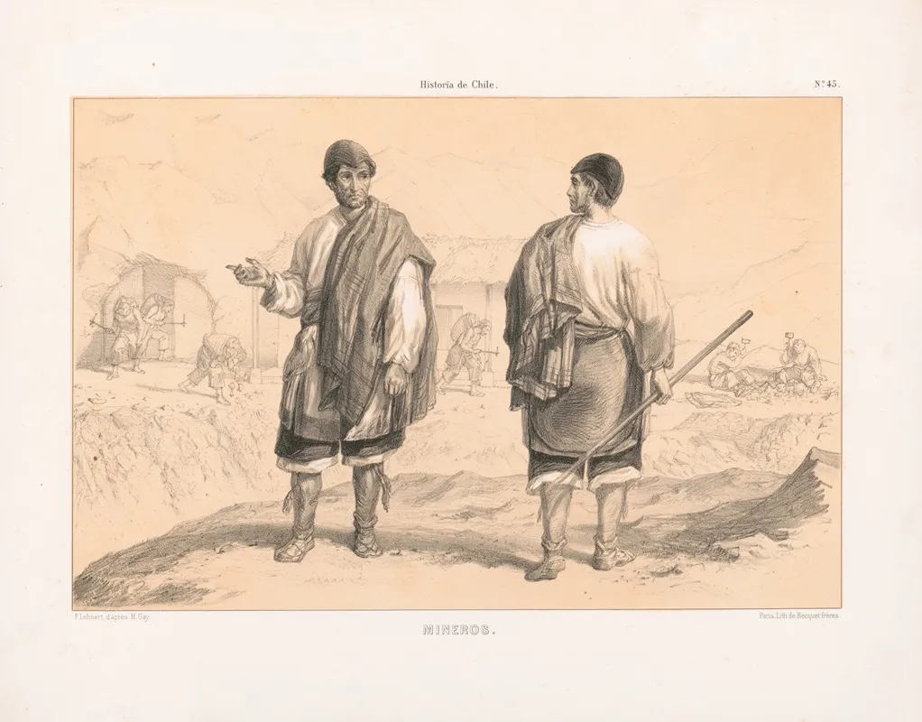Mineros Wall Art by Pierre Frédéric Lehnert - High-Resolution Digital Print