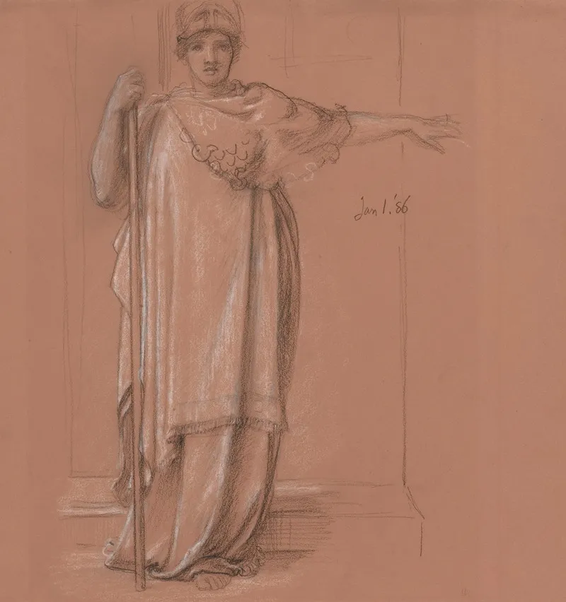 Minerva 5 Wall Art by Edward John Poynter - High-Resolution Digital Print