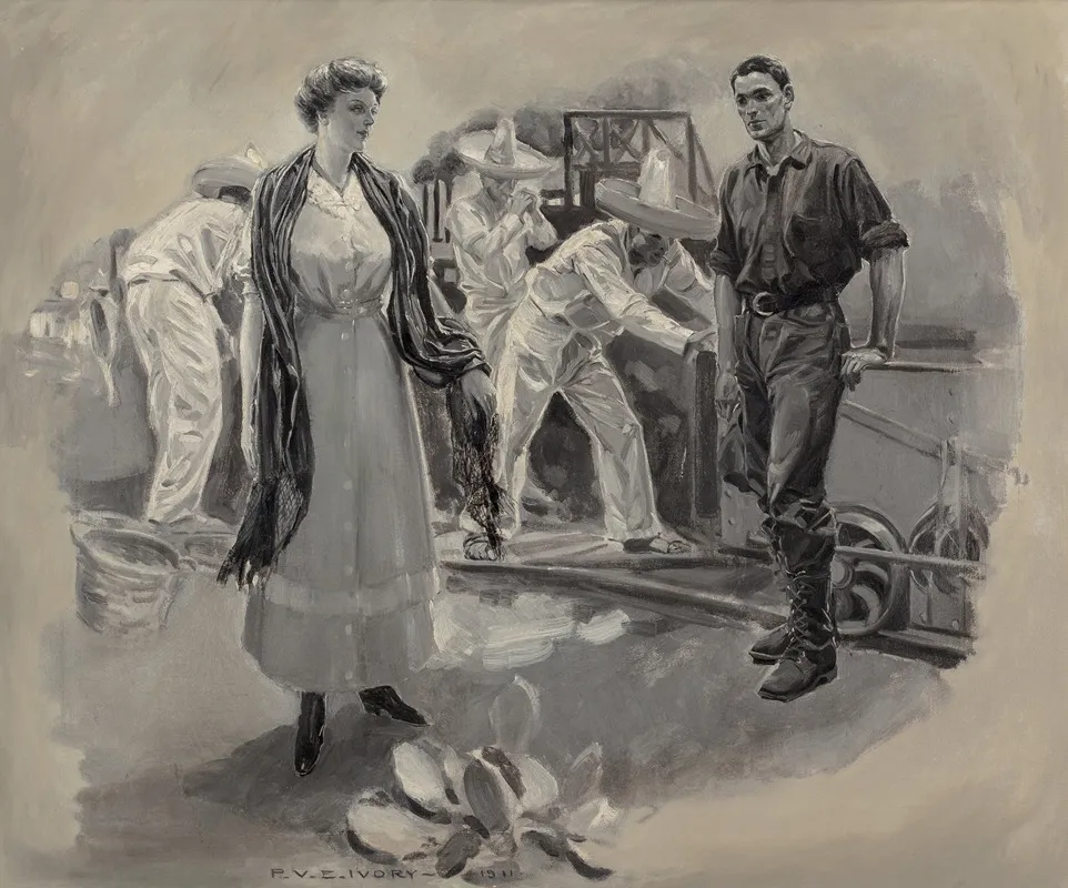 Mining Beauty Wall Art by Percy van Eman Ivory - High-Resolution Digital Print