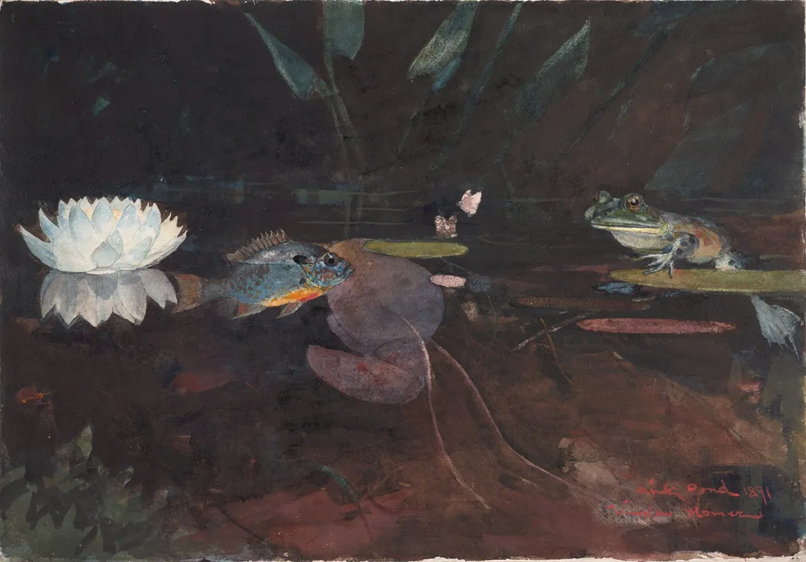 Mink Pond Wall Art by Winslow Homer - High-Resolution Digital Print