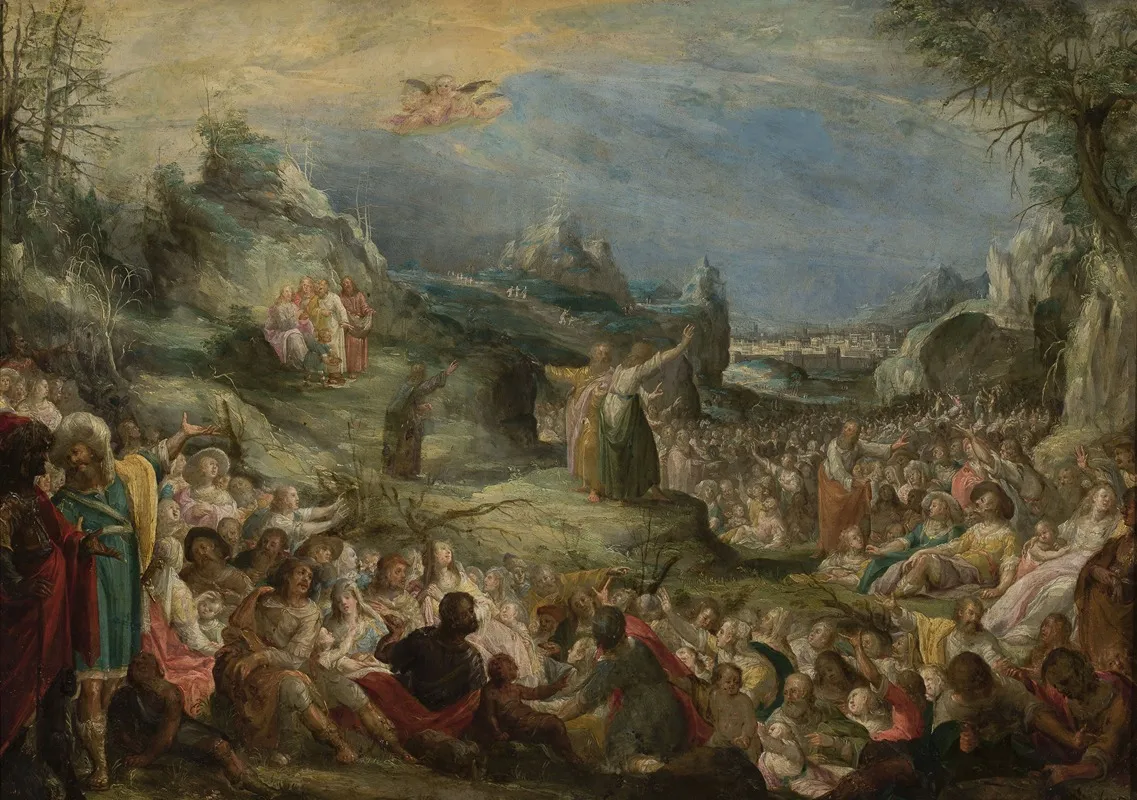 Miracle Of The Multiplication Of Bread Wall Art by Vitus Heinrich - High-Resolution Digital Print
