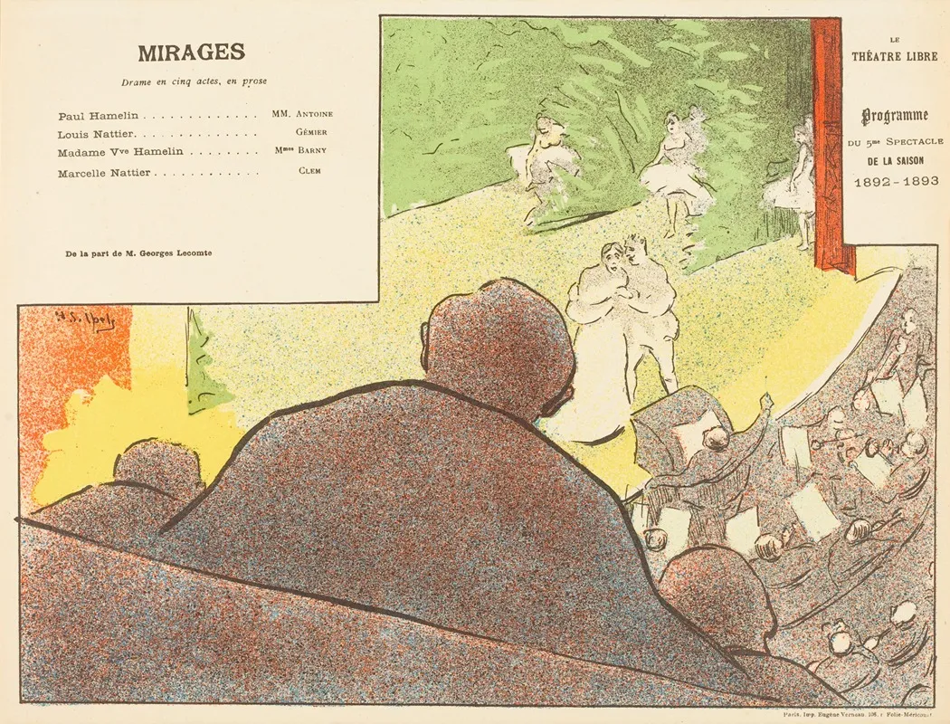Mirages 2 Wall Art by Henri-Gabriel Ibels - High-Resolution Digital Print