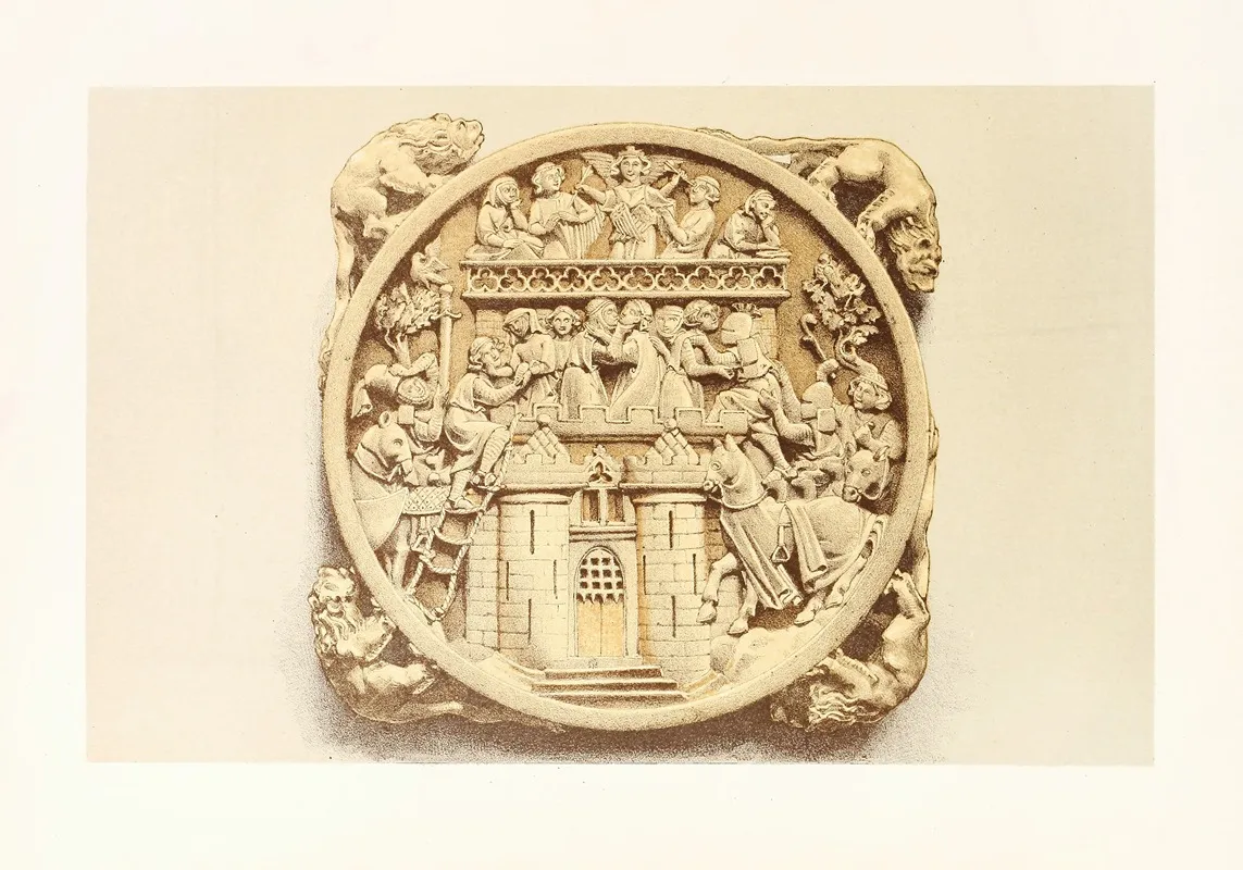 Mirror Case Of The Fourteenth Century In Carved Ivory Wall Art by John Charles Robinson - High-Resolution Digital Print