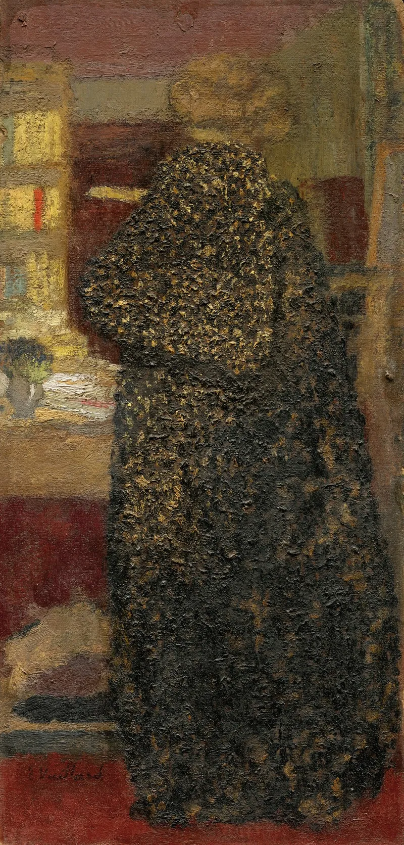 Misia En Peignoir Noir Et Jaune
