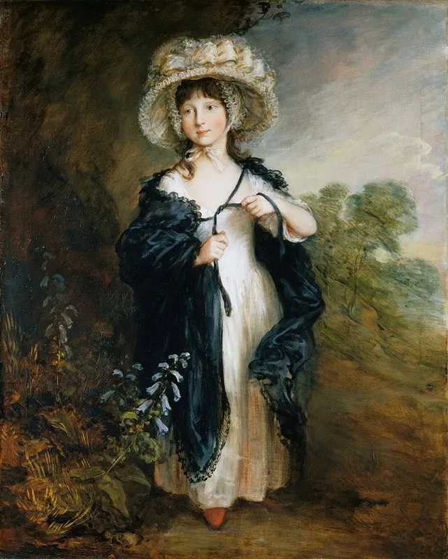 Miss Elizabeth Haverfield Wall Art by Thomas Gainsborough - High-Resolution Digital Print